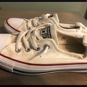 White Converse Slip on Sneakers